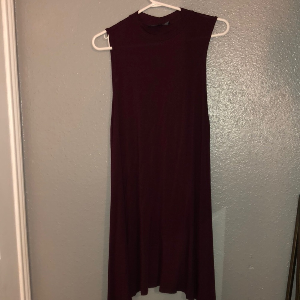 Maroon t shirt dress